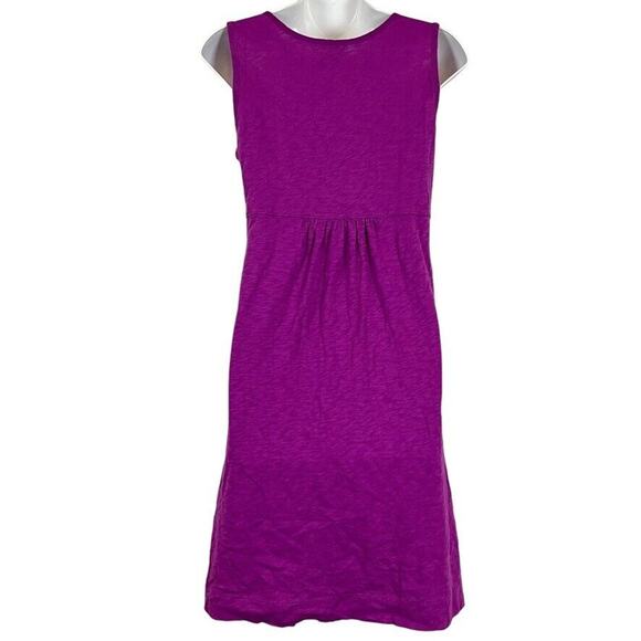 Eddie Bauer Womens Crochet Knit 100% Cotton Sleeveless Purple Casual Dress Small - Picture 14 of 16